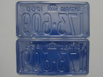 1955 YOM Clear Ontario License Plates