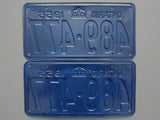 1955 YOM Clear Ontario License Plates