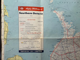1955 Ontario Road Map - Esso