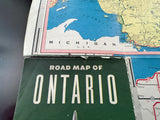 1955 Ontario Road Map - Supertest