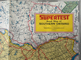 1955 Ontario Road Map - Supertest