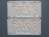 1956 YOM Clear Ontario License Plates