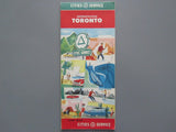 1957 Toronto Ontario Road Map - Cities Service