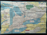 1957 Ontario Road Map - Esso