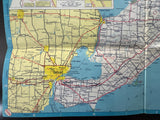 1957 Ontario Road Map - Esso