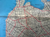 1957 Ontario Road Map - Supertest