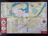 1957 Ontario Road Map - Supertest