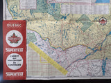 1957 Ontario Road Map - Supertest