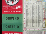 1957 Ontario Road Map - Texaco