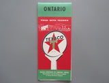 1957 Ontario Road Map - Texaco