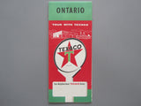 1957 Ontario Road Map - Texaco