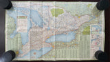 1957 Ontario Road Map - Texaco
