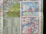 1957 Ontario Road Map - Texaco