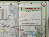 1957 Ontario Road Map - Texaco