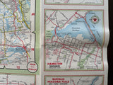 1957 Ontario Road Map - Texaco