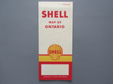 1958 Ontario Road Map - Shell