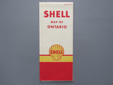 1958 Ontario Road Map - Shell