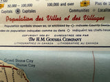 1958 Ontario Road Map - Shell