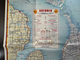 1958 Ontario Road Map - Shell