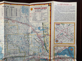 1958 Ontario Road Map - Shell
