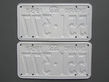 1958 YOM Clear Ontario License Plates