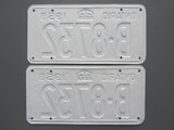 1958 YOM Clear Ontario License Plates
