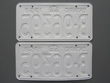 1958 YOM Clear Ontario License Plates