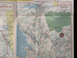 1958 Ontario Road Map - BA