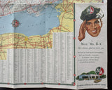1958 Ontario Road Map - BA