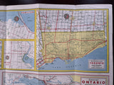 1958 Ontario Road Map - BA