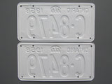 1958 YOM Clear Ontario License Plates
