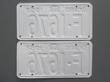 1958 YOM Clear Ontario License Plates