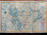 1958 Ontario Road Map - White Rose