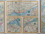 1958 Ontario Road Map - White Rose