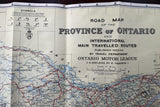 1959-60 Ontario Motor League Road Map