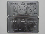 1959 YOM Clear Ontario License Plates