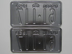 1959 YOM Clear Ontario License Plates