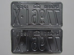 1959 YOM Clear Ontario License Plates