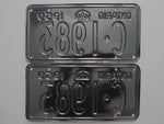 1959 YOM Clear Ontario License Plates