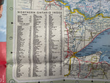 1959 Ontario Road Map - Cities Service