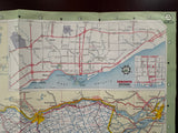 1959 Ontario Road Map - Cities Service