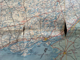 1959 Ontario Road Map - Supertest