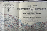 1960-61 Ontario Motor League Road Map