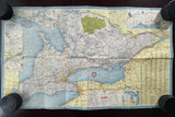 1960 Ontario Road Map - Fina