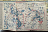 1960 Ontario Road Map - Fina