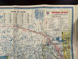 1960 Ontario Road Map - Fina