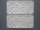 1960 YOM Clear Ontario License Plates