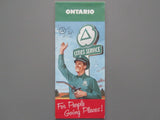 1960 Ontario Road Map - Cities Service