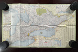 1960 Ontario Road Map - Cities Service