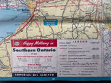 1960 Ontario Road Map - Esso